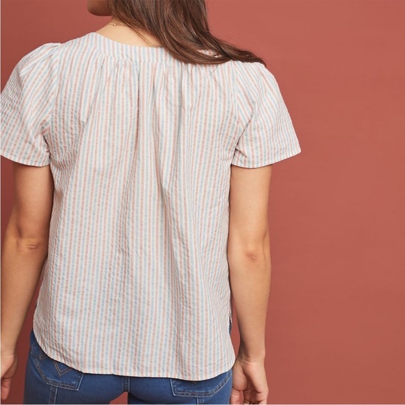 Anthropologie: Isabella Sinclair Striped Sonnet Top - Picture 3 of 6